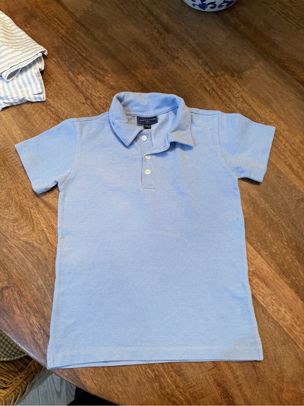 Papo d'Anjo polo shirt - Blue Size 8